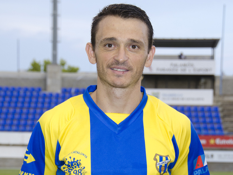 El veterà jugador del Palamós CF, Jordi Matamala. (Foto: Olga Grassot.)