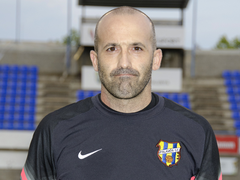 Joan Bayona és el capità del Palamós CF. (Foto: Olga Grassot).