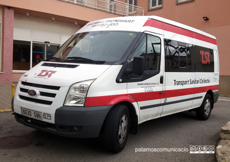Una de les ambulàncies de transport no urgent del nou concessionari.