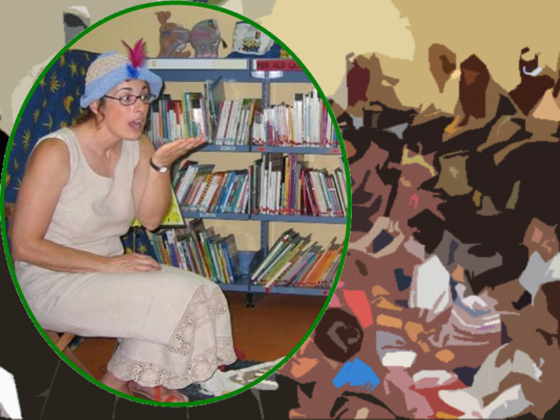 Pepa Contes, protagonista avui als Contes Musicats de la biblioteca.
