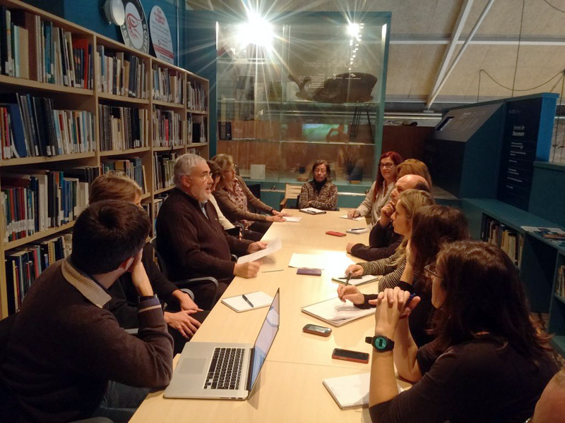 Imatge de la reunió d'avui a Palamós. (Foto: Museu de la Pesca).