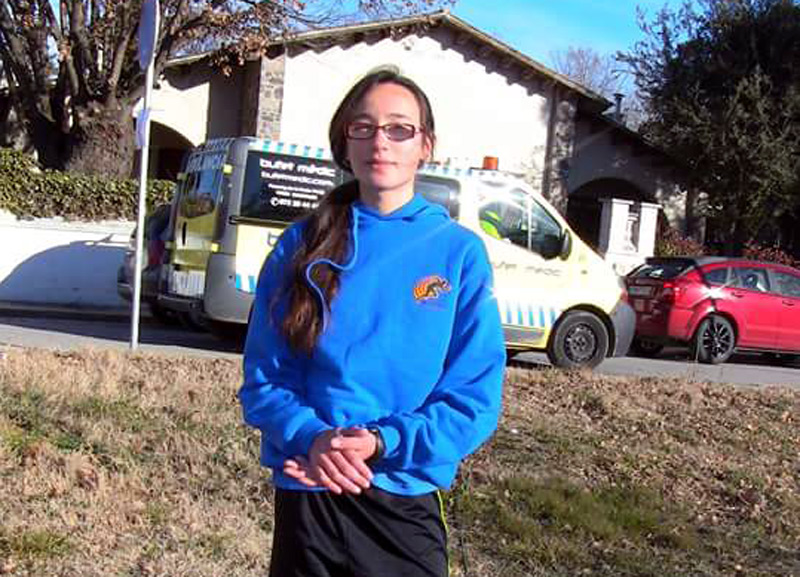 L'atleta juvenil Laura Rodríguez, primera en el rànquing català dels 3.000 metres llisos. (Foto: AAE.)