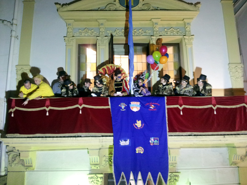 Acte de la 'Vesprà' a la balconada de l'Ajuntament de Palamós, l'any passat.