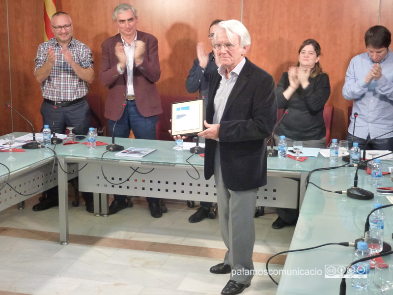 Els regidors van reconèixer la feina de Jordi Sistach com a Síndic de Greuges.