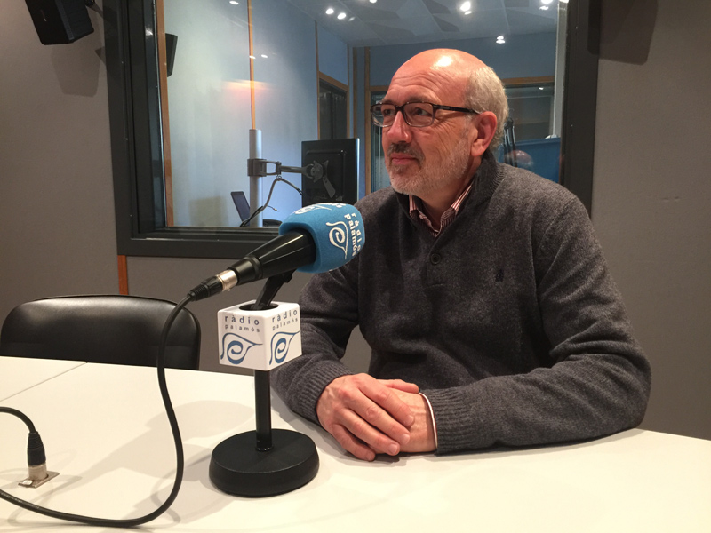 David Sagurera, ahir a l'espai de Ràdio Palamós 'L'entrevista'.