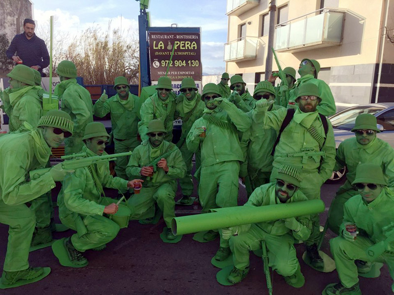 Els Showboys en la rua d'aquest darrer Carnaval de Palamós. (Foto: Ass.Cultural Showboys).