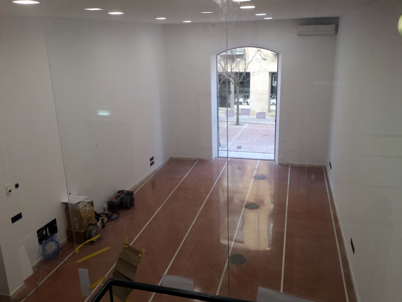 L'espai ja remodelat de l'OAC, a la planta baixa de l'Ajuntament de Palamós. (Foto: Aj. Palamós).
