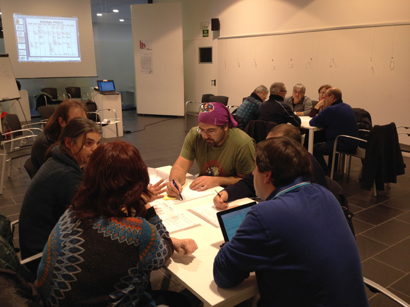 Una de les sessions de participació sobre la Festa Major 2016. (Foto: Àrea de Participació).