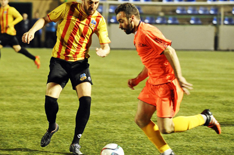 Els vuit minuts jugats no van canviar l'empat entre Sant Andreu i Palamós. (Foto: UE Sant Andreu.)