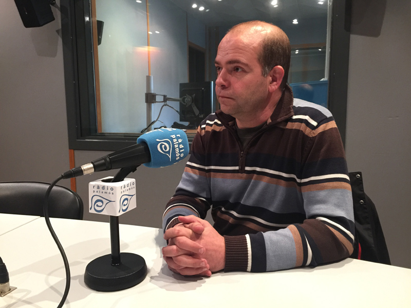 Gaspar Segués a l'espai de Ràdio Palamós 'L'entrevista' d'ahir dilluns.
