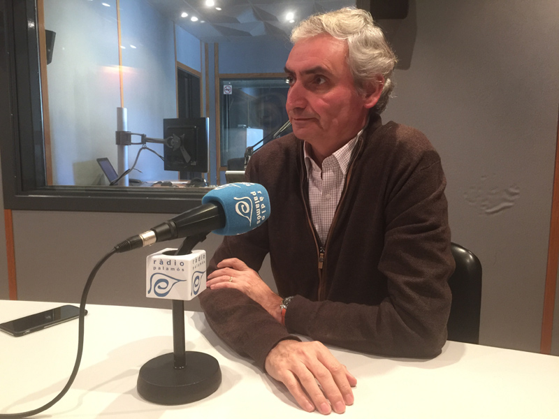 Jordi Pallí, portaveu de CiU a l'Ajuntament de Palamós, ahir a l'espai 'Preguntes'.