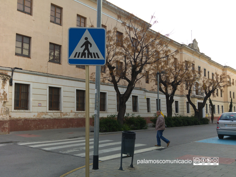 Una imatge d'avui de la caserna de la Guàrdia Civil de Palamós.