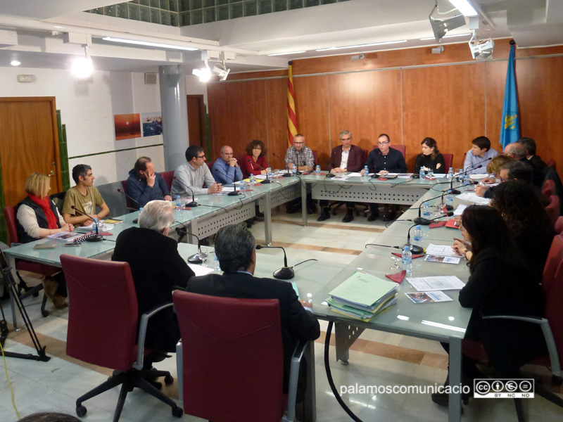 Ple de l'Ajuntament de Palamós del passat mes de febrer.