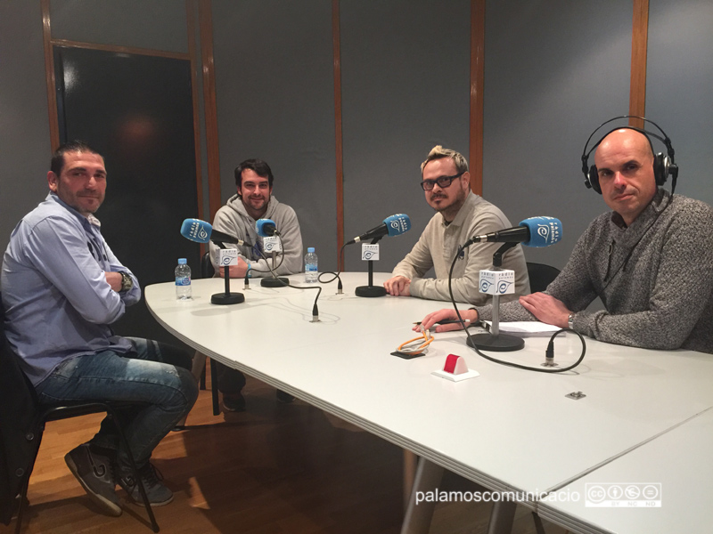 Joan López, Jordi Acero i Joan Danés, en la tertúlia de bàsquet del programa 'Taula Esportiva'.