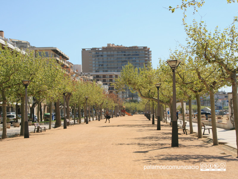El passeig del Mar de Palamós.