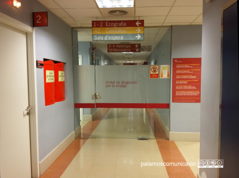 Servei de radiologia de l'hospital de Palamós.