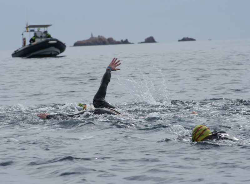 La cursa de natació Oceanman, l'any passat a Palamós.