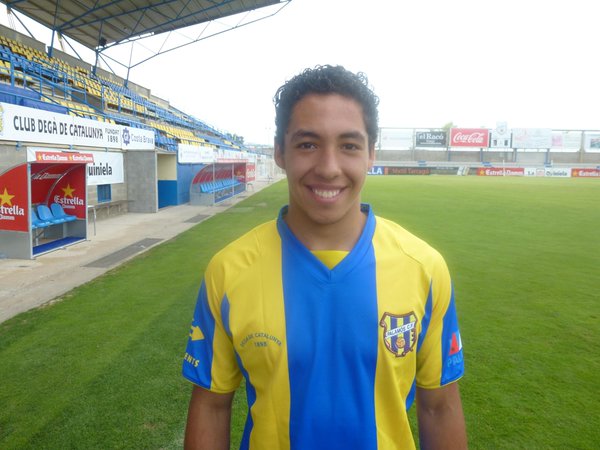 Sebas té 19 anys i prové del juvenil del Palamós. (Foto: Facebook Palamós CF.)