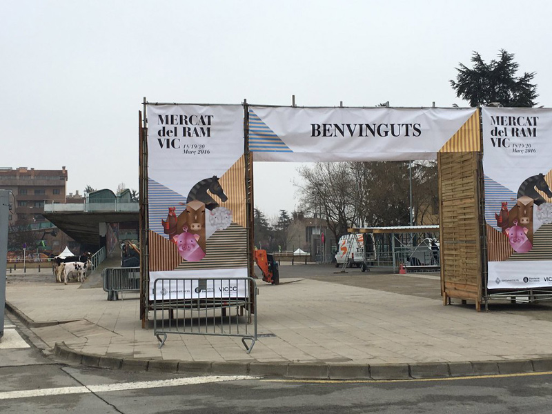Palamós és present al Mercat del Ram de Vic, que comença avui. (Foto: Núria Carné).