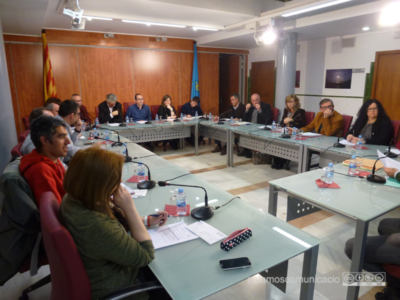 El Ple de l'Ajuntament de Palamós, en la sessió d'aquest mes de març.