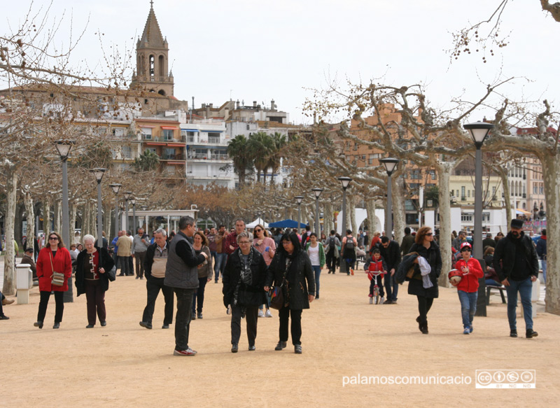 S'ha vist molta gent pels carrers de Palamós aquests dies de Setmana Santa.