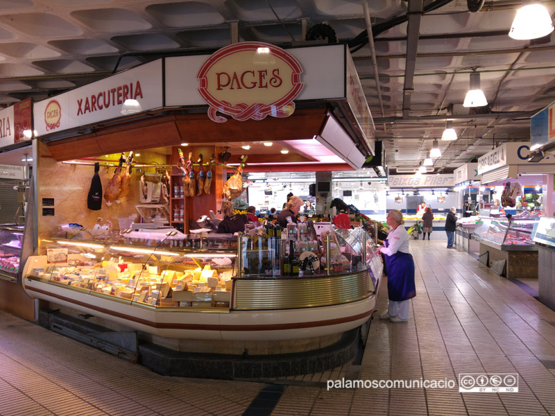 El mercat de Palamós, aquest matí.