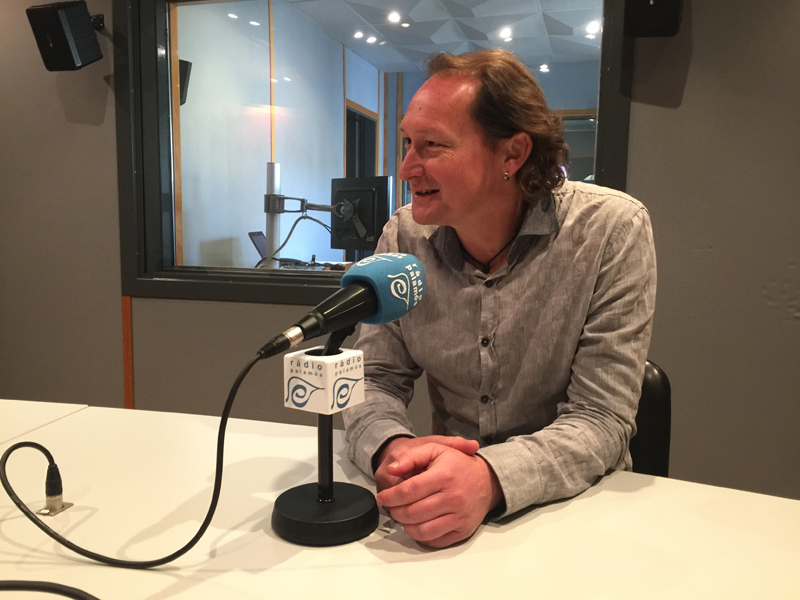 El portaveu de Junts X Palamós i Sant Joan, Dani Reixach, avui a Ràdio Palamós.