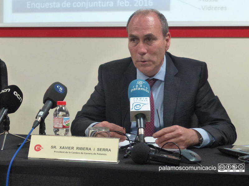 Xavier Ribera, president de la Cambra de Comerç de Palamós.