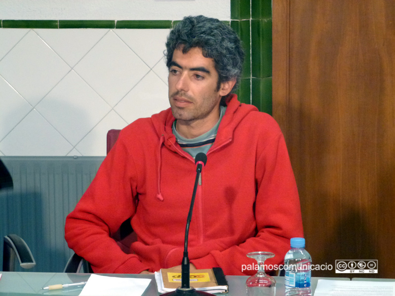 El portaveu de la CUP a l'Ajuntament de Palamós, Joan Bohigas.
