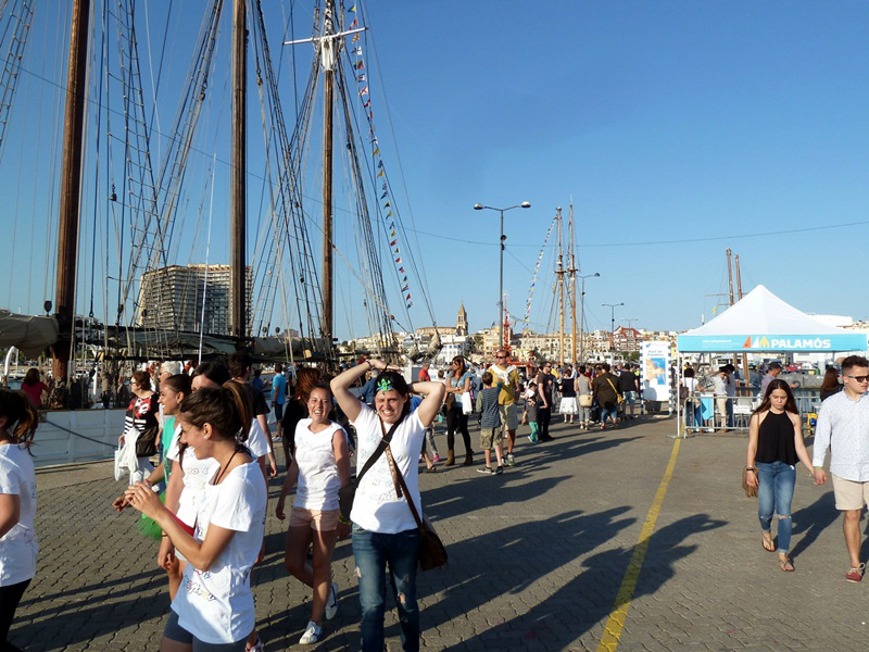 Públic visitant el 'Palamós terra de mar', en una imatge d'arxiu. (Foto: Museu de la Pesca).