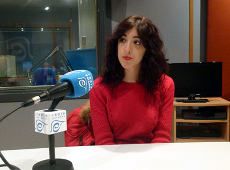 Mireia Gómez a Ràdio Palamós, en una imatge d'arxiu.