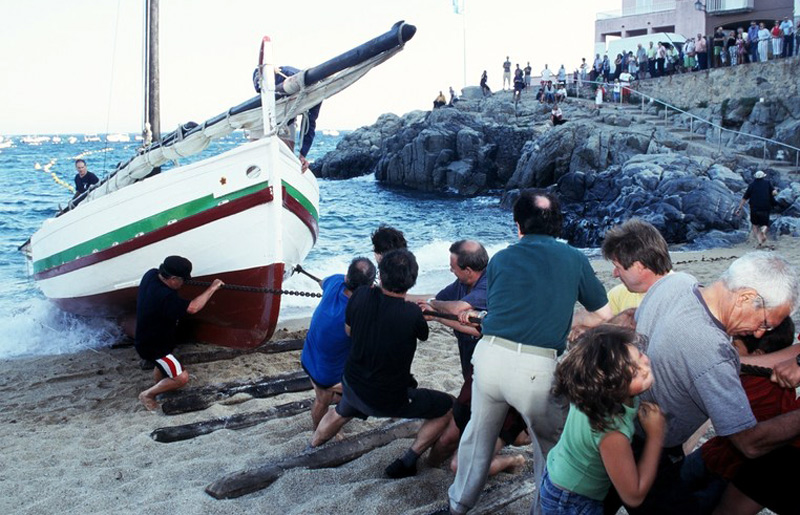 Les embarcacions tradicionals, avui a les 'Converses de taverna'. (Foto: Museu de la Pesca).