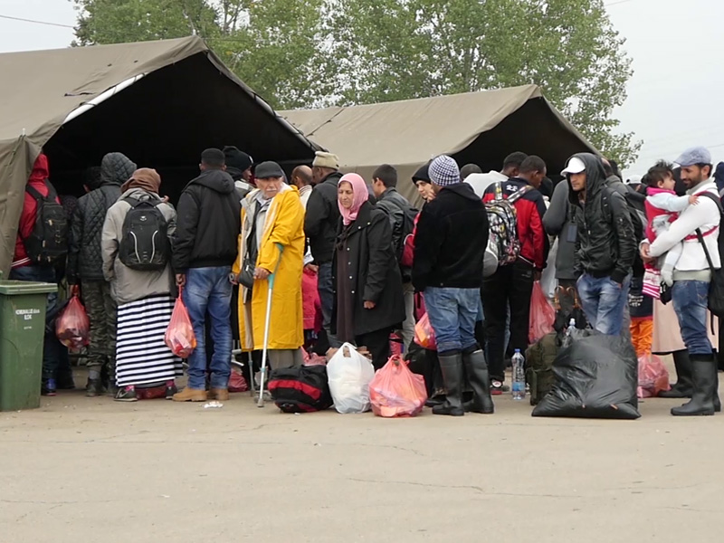 Camp de refugiats a l'Europa de l'Est. (Foto: Documental 'De la guerra al exilio'.)