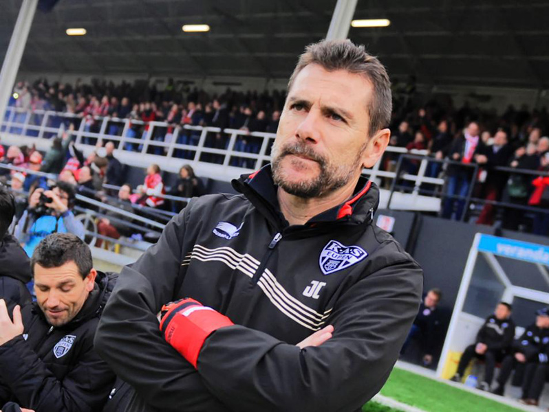 Jordi Condom, durant un partit del KAS Eupen.
