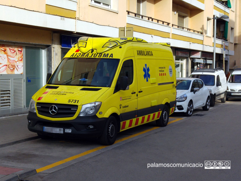 Base del Servei d'Emergències Mèdiques a Palamós.