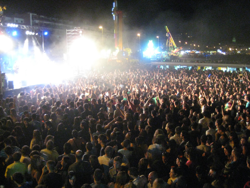 L'espai de Barraques de la Festa Major de Palamós, en una imatge d'arxiu.