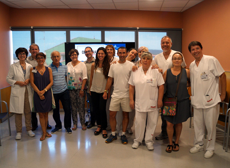 Alguns dels treballadors de SSIBE que van participar en l'Oncotrail de l'any passat. (Foto: SSIBE.)
