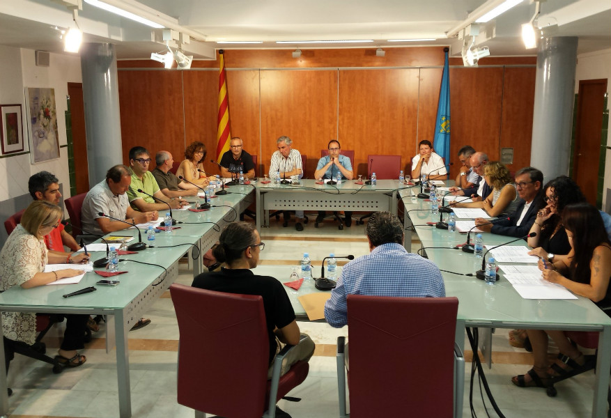 Imarge del Ple del mes de juliol de l'Ajuntament de Palamós. (Foto: Servei de Premsa Ajuntament de Palamós).