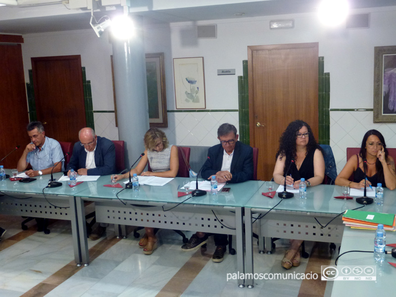 El grup del PSC a l'Ajuntament de Palamós.