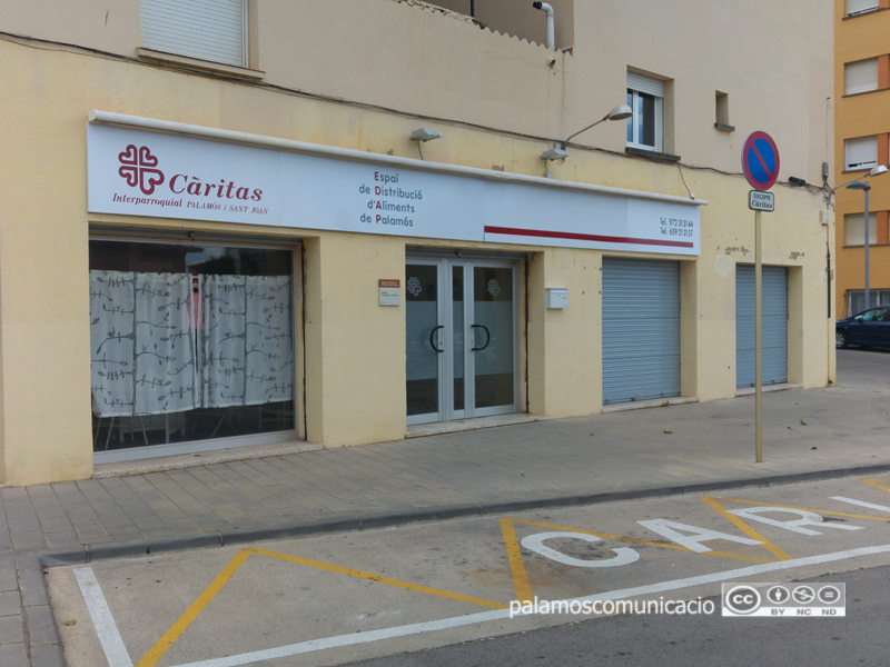 El local de Càritas al barri de Mas Guàrdies de Palamós.