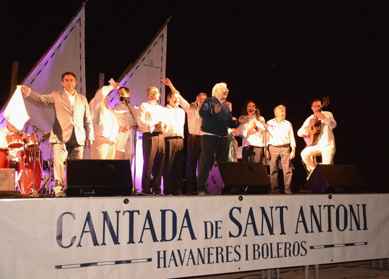La Cantada de Sant Antoni, aquest dissabte. (Foto: Ajuntament de Calonge).
