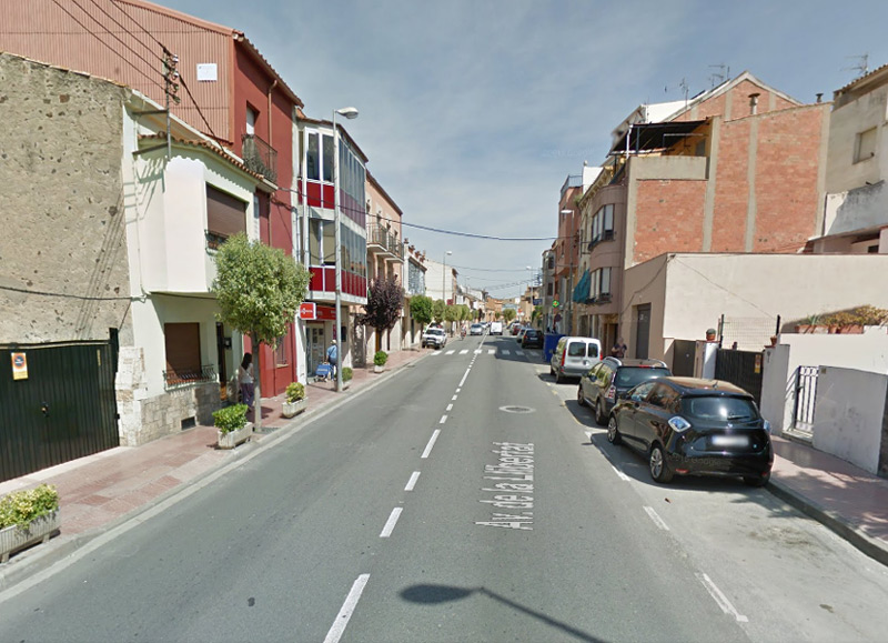 L'accident es va produir a l'Avinguda de la Llibertat. (Foto: Google Maps).