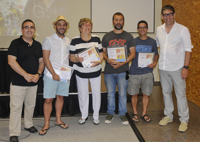 Els premiats en el concurs fotogràfic de la Festa Major de Palamós, (Foto: Cine Club Bahía).