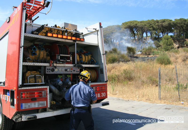Els bombers estan en situació d'alerta per l'elevat risc d'incendi.