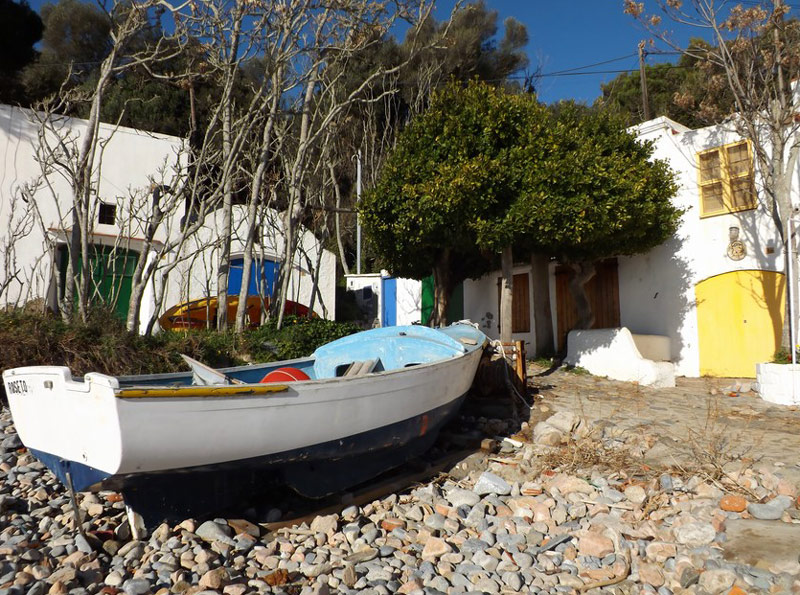 La cala de S'Alguer, una de les parades de la ruta guiada pel camí de ronda. (Foto: Anna Pérez).