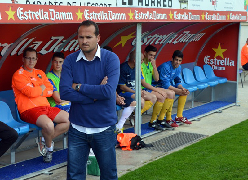 L'entrenador del Palamós CF, Joan Mármol, en una imatge d'arxiu. (Foto: Sergi Cortés).