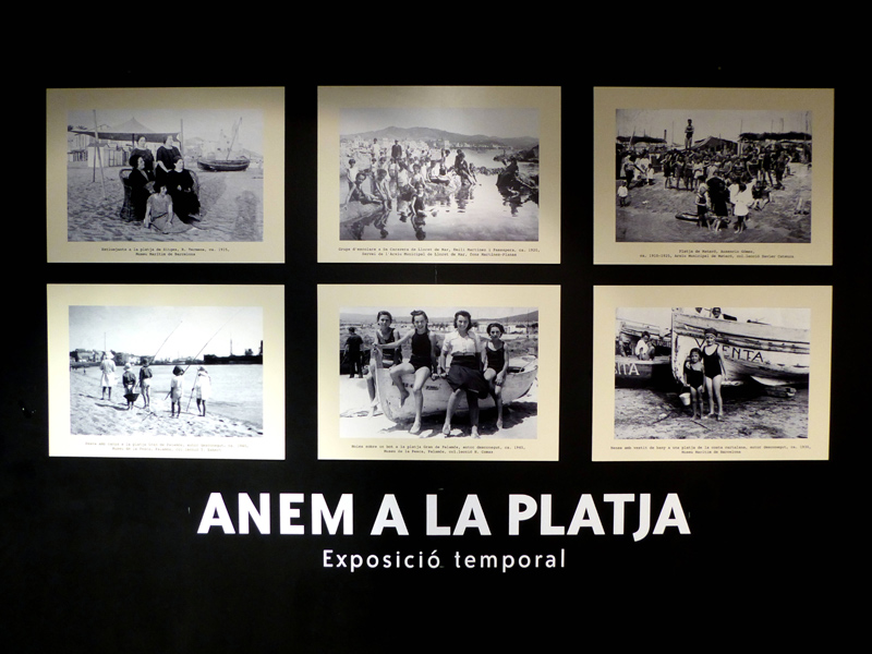 Cartell de presentació de l'exposició 'Anem a la platja'.