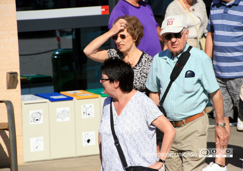 Turistes de creuer a l'estació marítima del port de Palamós.