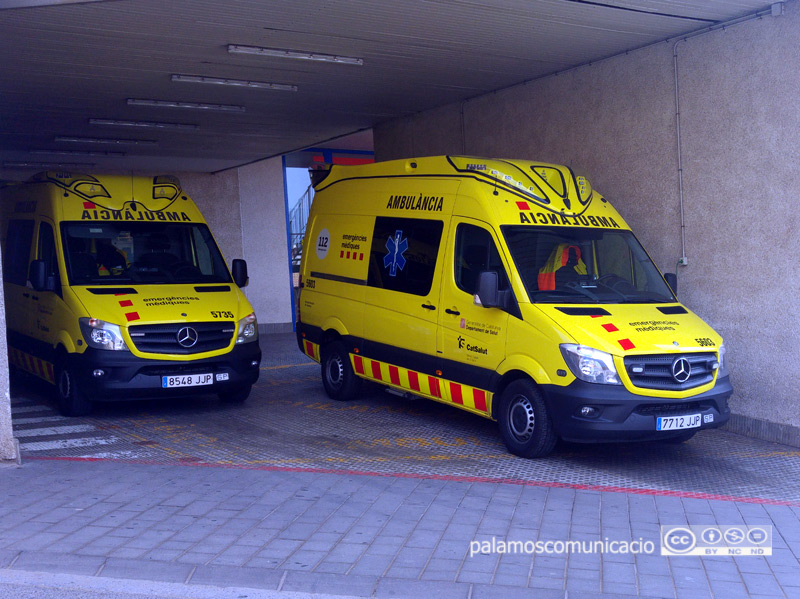 La dona ha estat traslladada al servei d'Urgències de l'Hospital de Palamós
