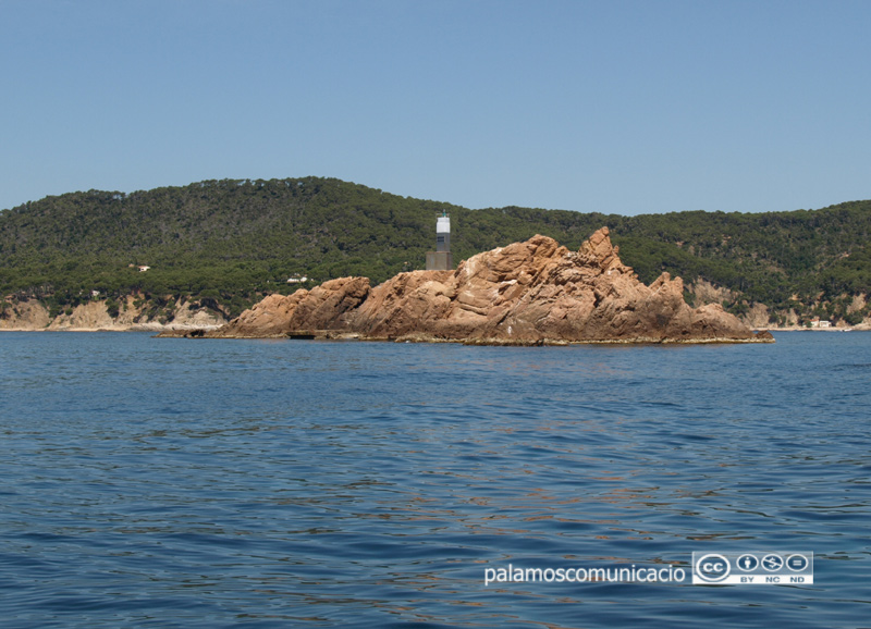 Perfil de les illes Formigues, en el litoral de l'Espai d'Interès Natural Castell-Cap Roig.